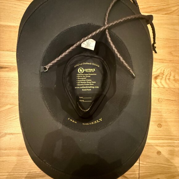 Outback Grizzly Oilskin Hat - Brown - Picture 5 of 6